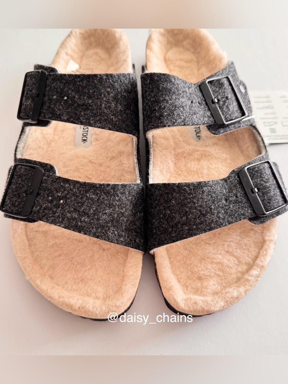 Birkenstock Arizona Happy Lamb Sandals - Picture 3 of 5